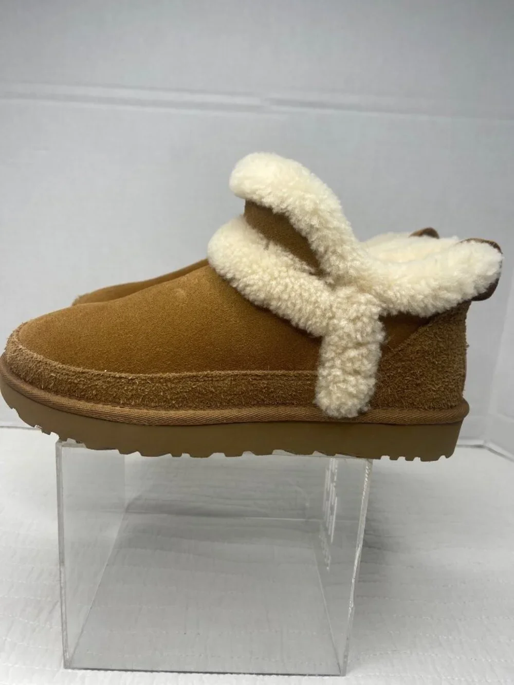 UGG Womens Classic Ultra Mini SpillSeam Chestnut Suede Boots Size 7 US Winter